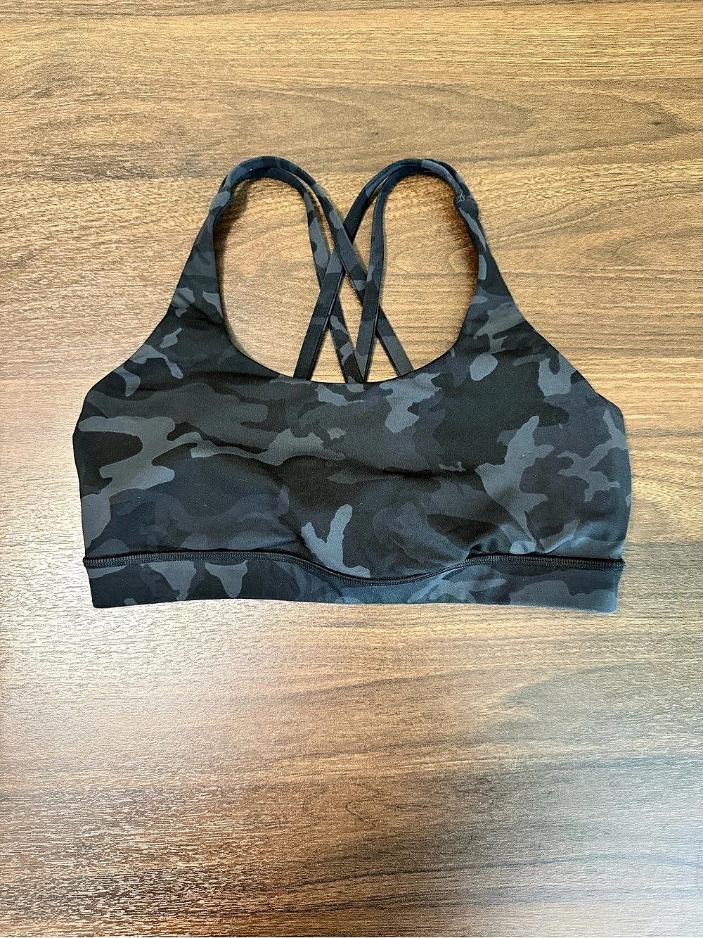 lululemon Free to Be Moved Bra Camo Sports Bra Black